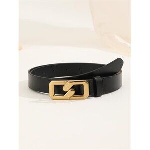 Women's Geometric Buckle Belt